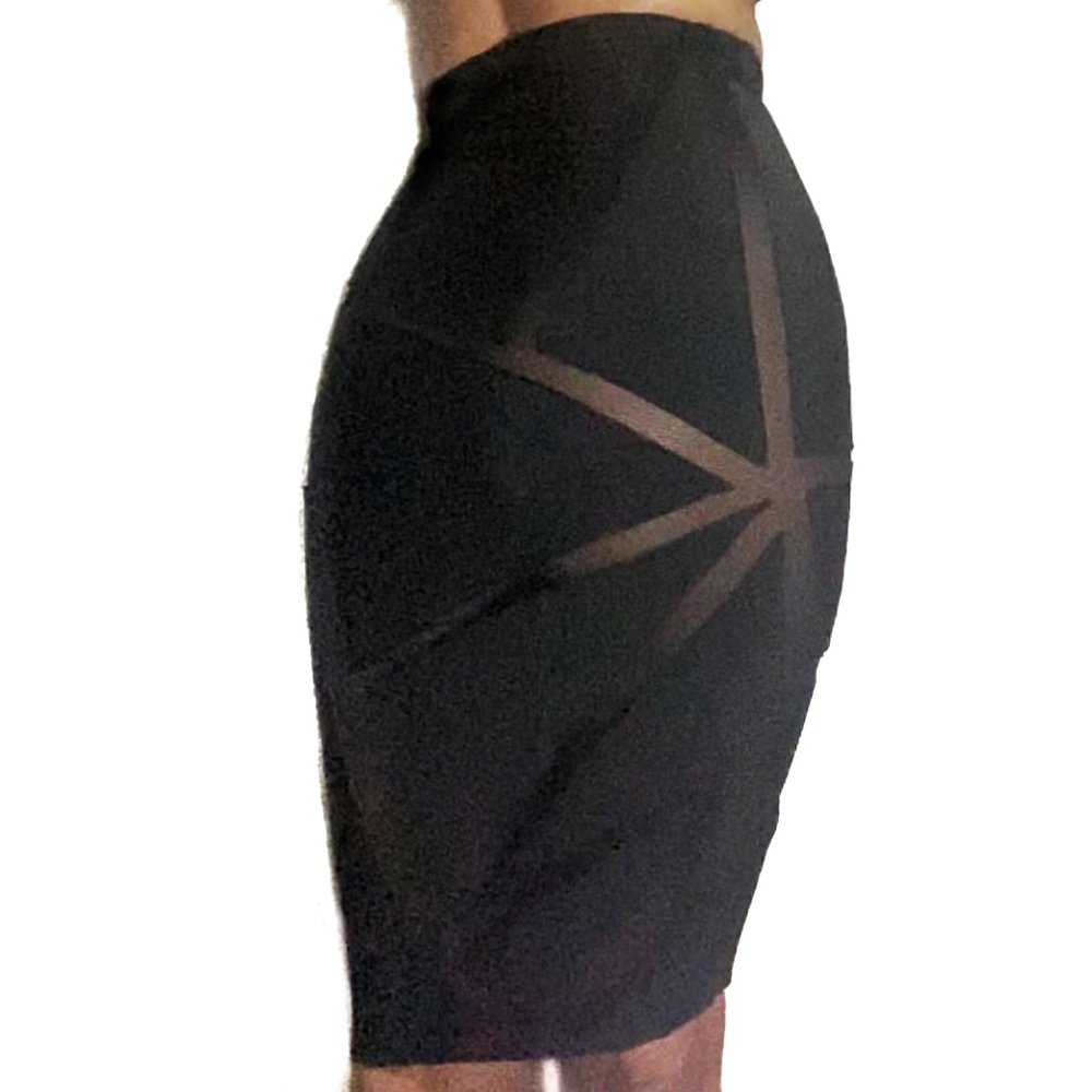 Angl Geometric Pencil Skirt